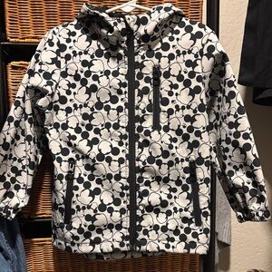 GH - George Hats Black & White Mickey Mouse Weather Proof Jacket